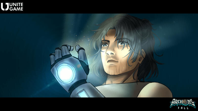 Illustrated cinematic shot