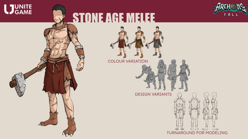 Stone Age Warrior Melee Concept Art
