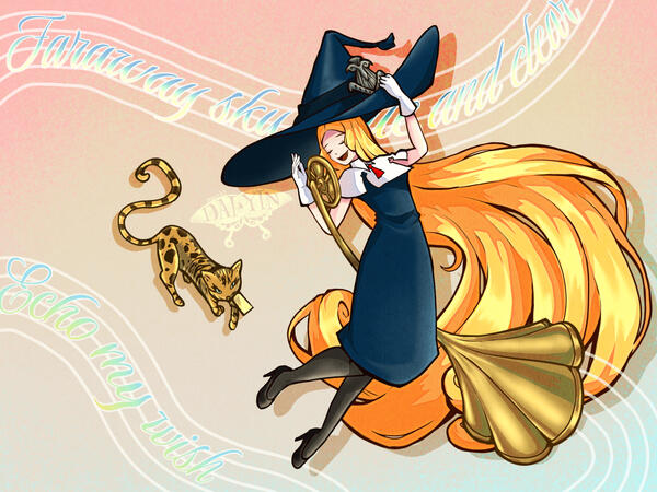 Junah the musical witch! (Metaphor reFantazio fanart)
